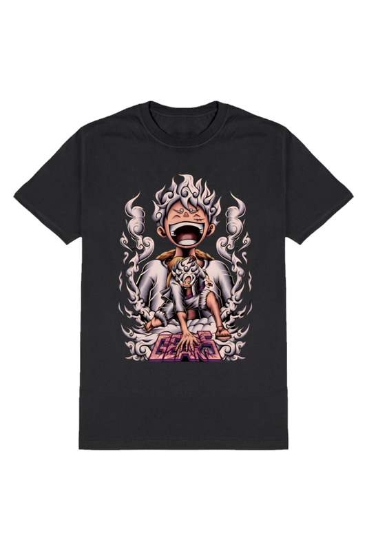 Round Neck T-Shirt Luffy Gear-5 Design