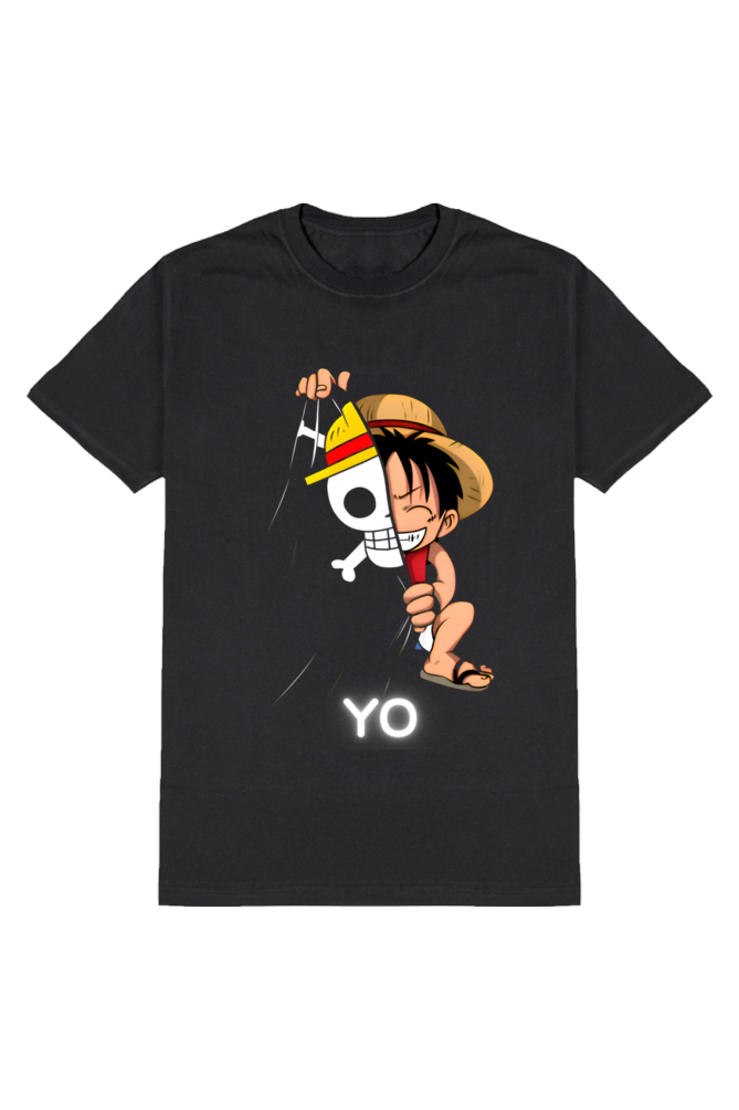 Round Neck T-Shirt Chibi Luffy