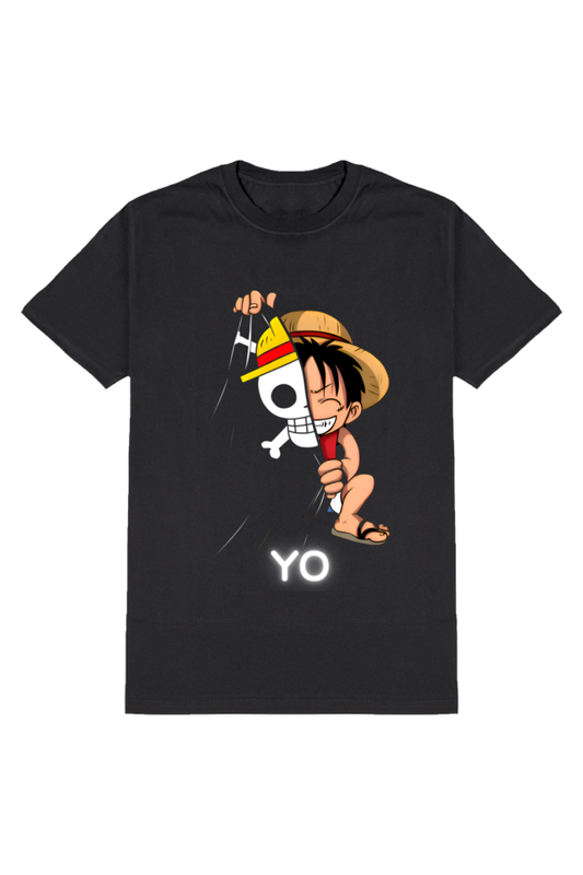 Round Neck T-Shirt Chibi Luffy