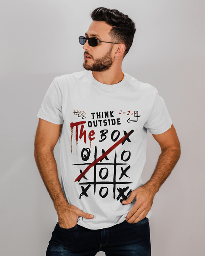 Round Neck T-Shirt with XO Game Design